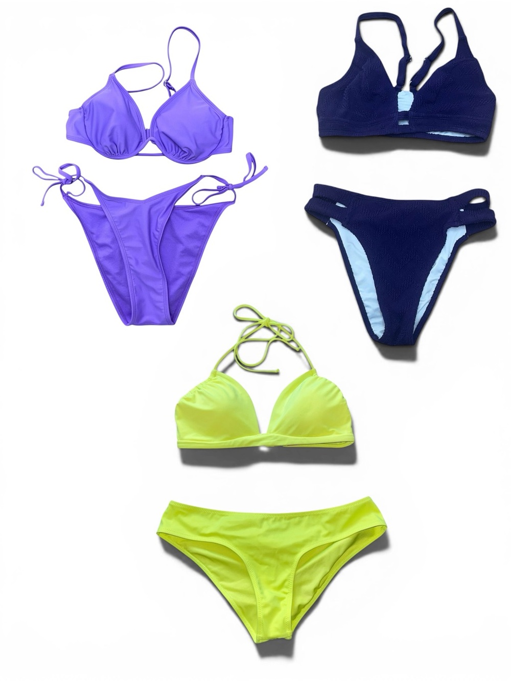 Victoria's Secret Neon Lime Bikini and Two wild Fable Bikini bundel.